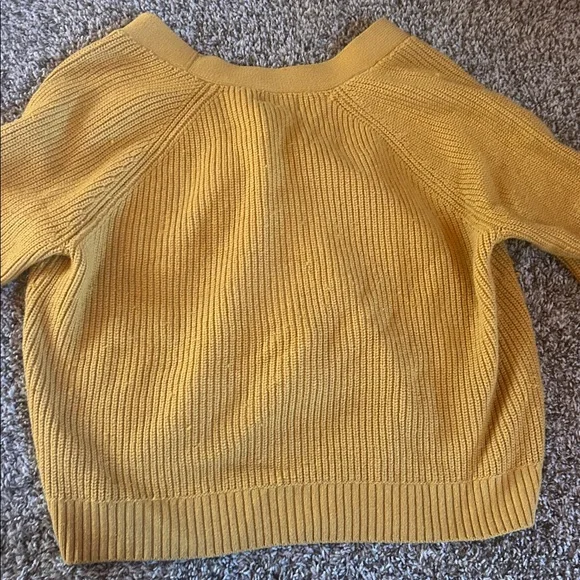 Old Navy Mustard Yellow Cardigan Sweater - Picture 4 of 4